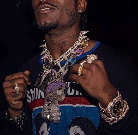 uzi diamond chain pendant